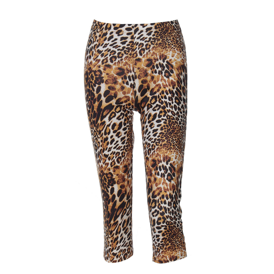 Dame leggings i trendy leo-mønster med komfortabel stretch Skjora