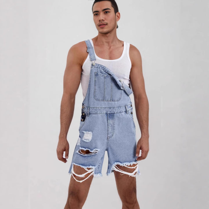 Herrer Løs Jeans-Overall Skjora