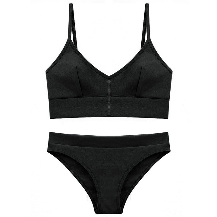 Dame Bikini-set med elegant V-hals og justerbare stropper Skjora