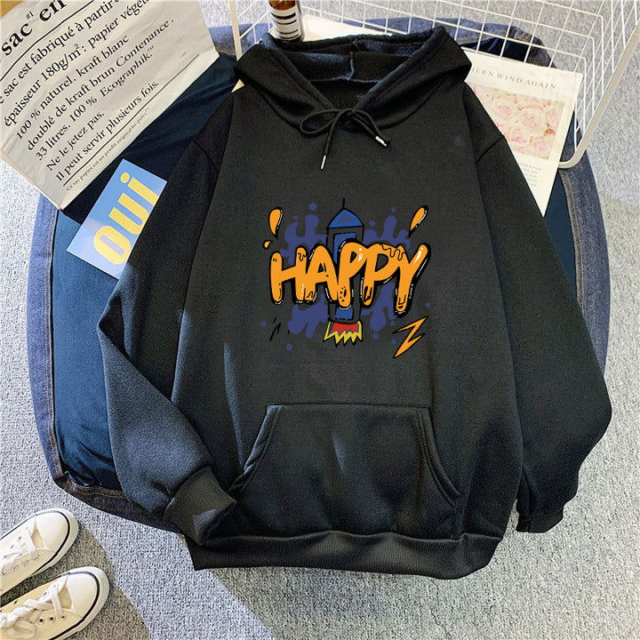 Ladies' Hoodie with Vibrant Graphic Design Skjora