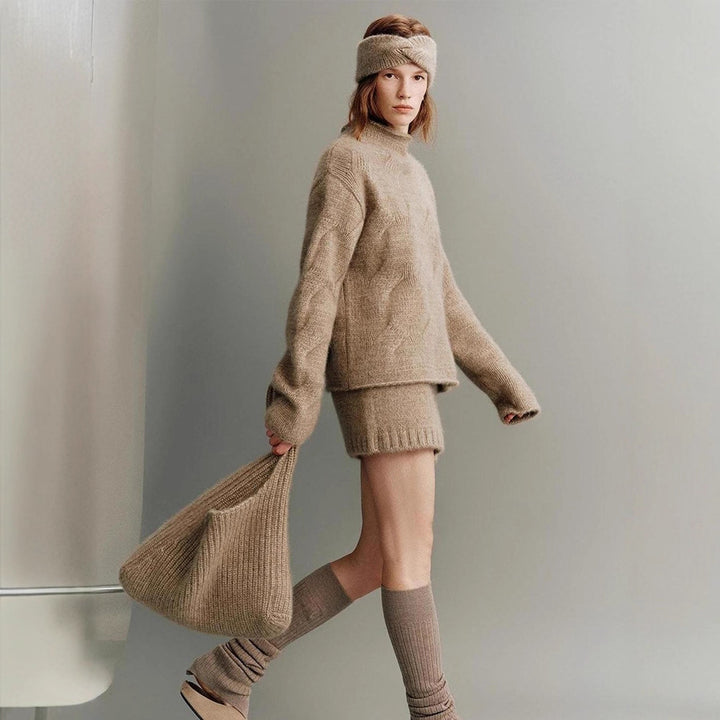 Damer Koselig Oversized-genser laget av mohair Skjora