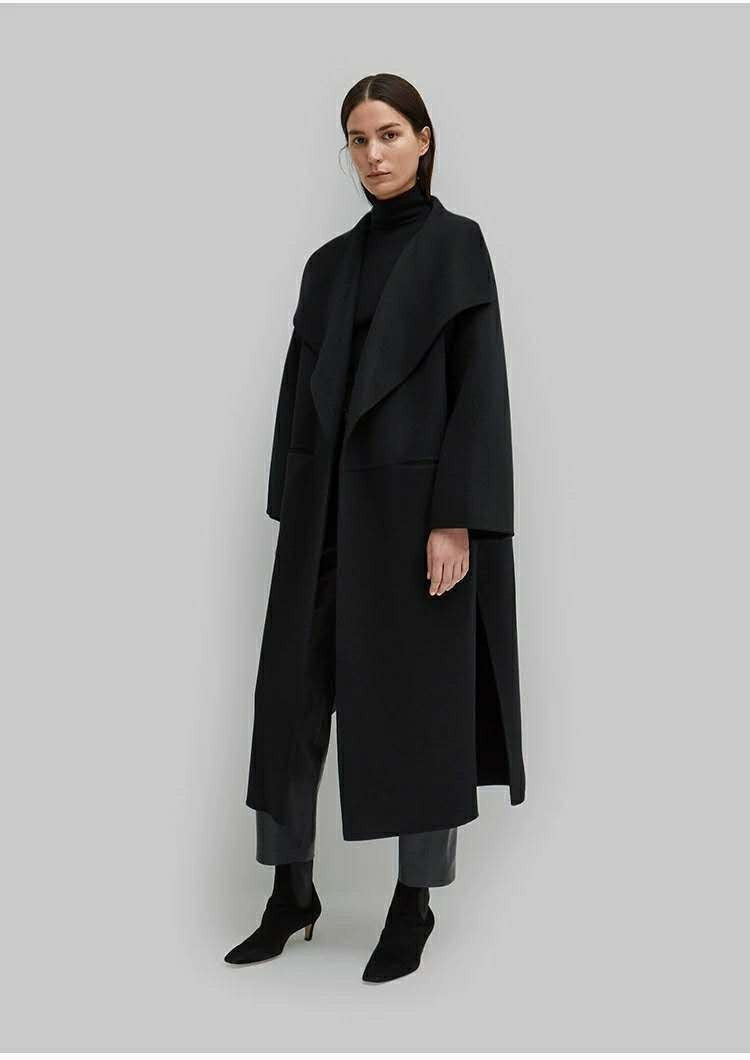 Damer Elegant Oversize-kåpe med åpen front Skjora