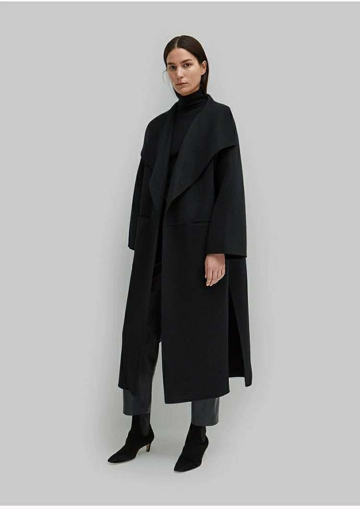 Damer Elegant Oversize-kåpe med åpen front Skjora