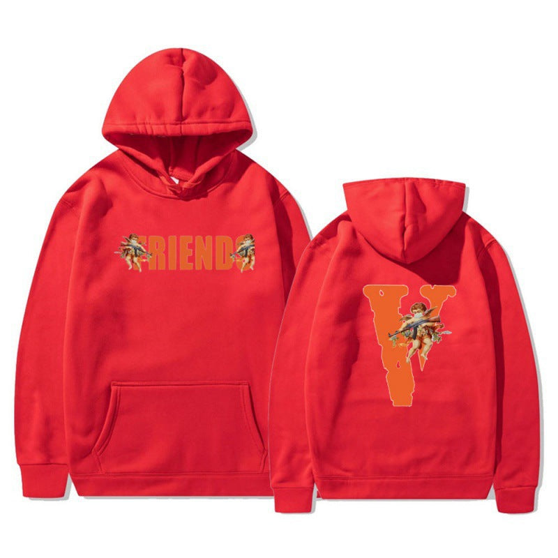 Dame hoodie med karakteristisk front- og baktrykk Skjora