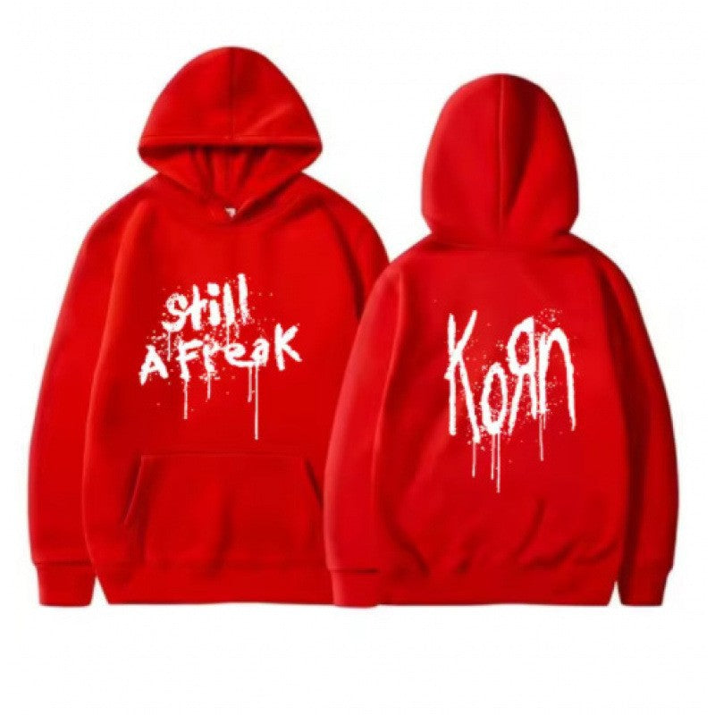 Kvinne hoodie med kreative graffiti design Skjora