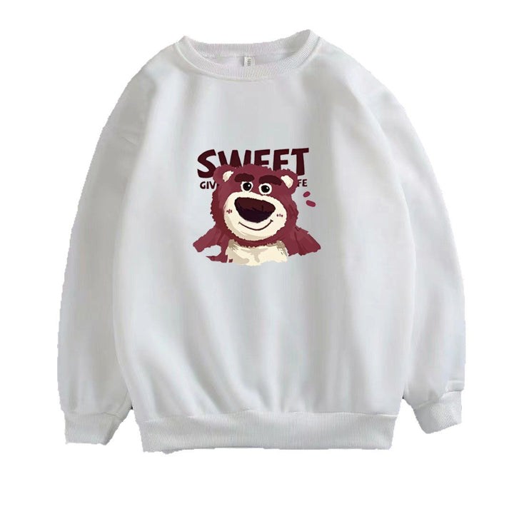Dame Sweatshirt med søtt bjørnemotiv Skjora