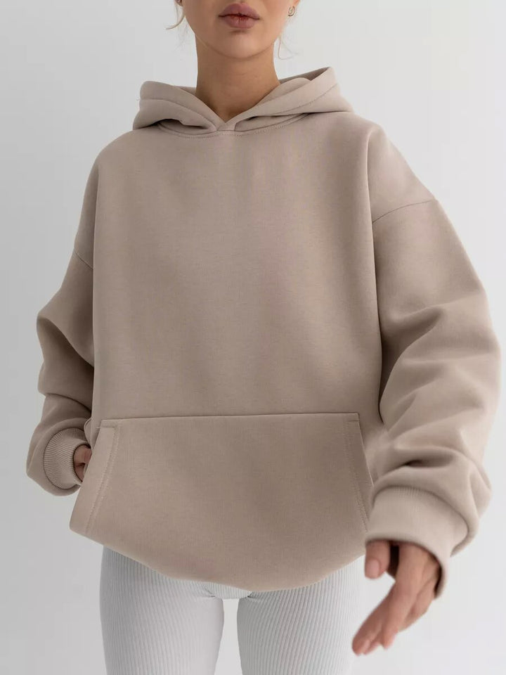 Dame Oversize Hoodie laget av høykvalitets bomullsblanding Skjora
