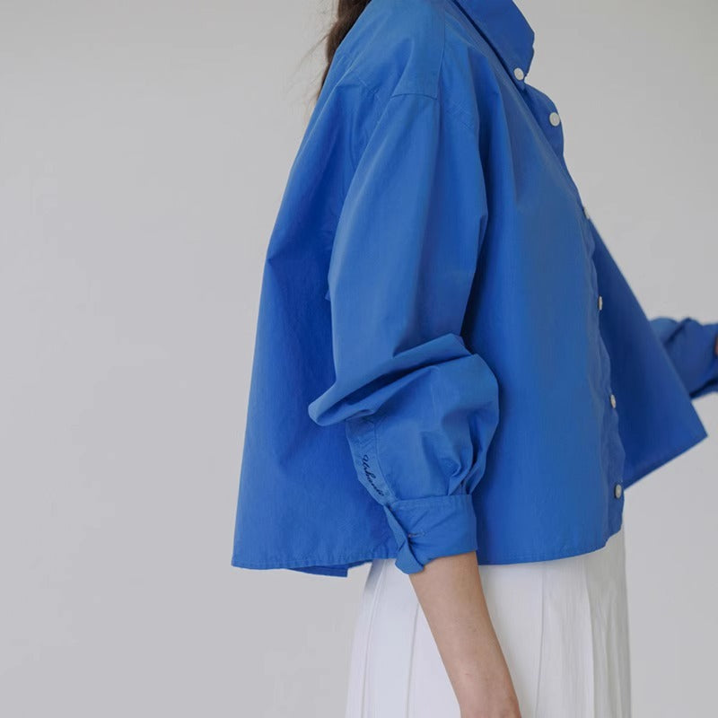 Dame kortermet skjortejakke med oversized snitt Skjora