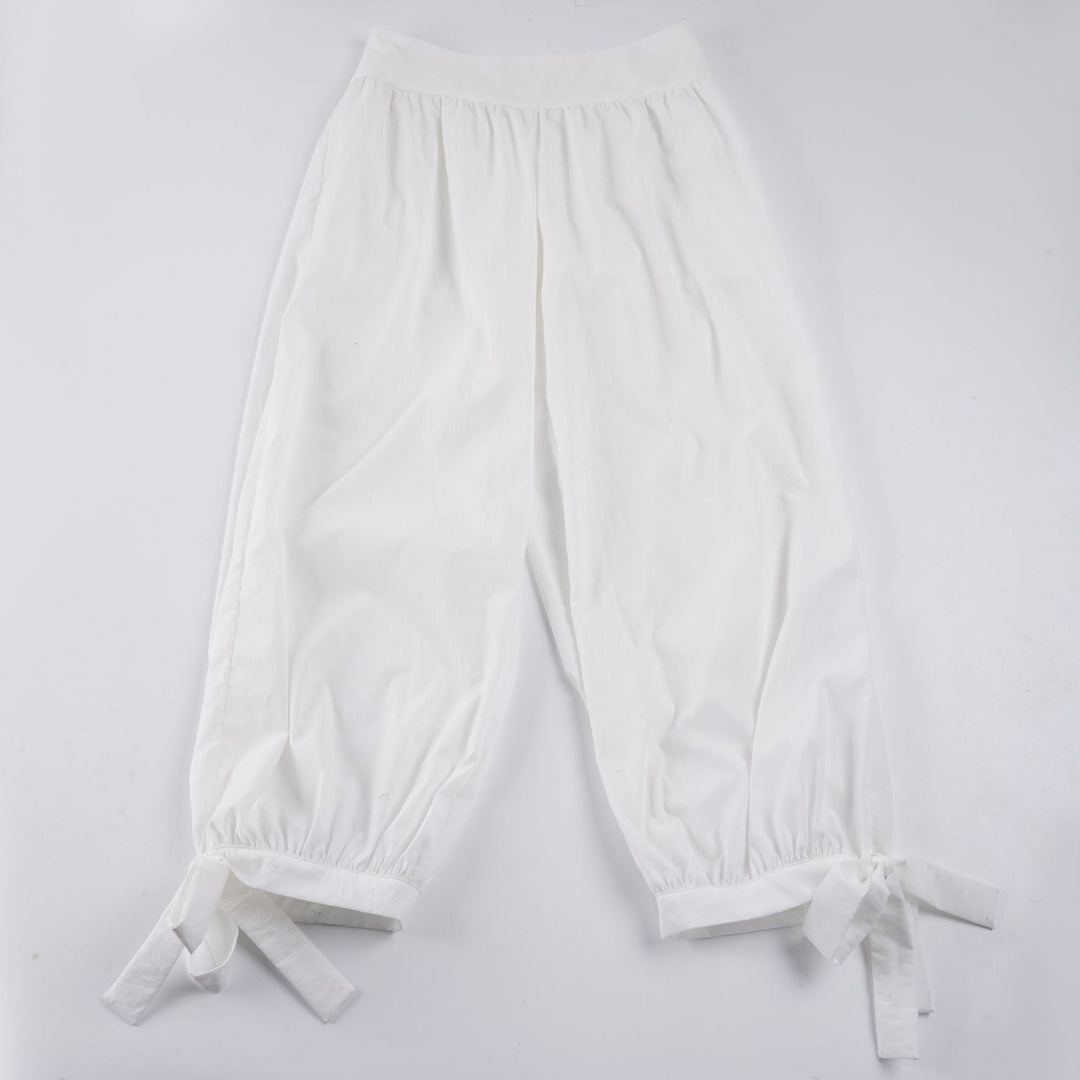 Dame luftige og komfortable Culotte-shorts med fortryllende volangdetaljer Skjora
