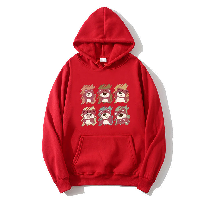 Ladies' Hoodie with Animal Cartoon Design Skjora