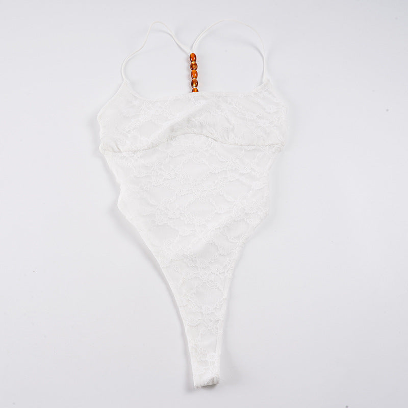 Damer Elegant Body med spidemønster Skjora