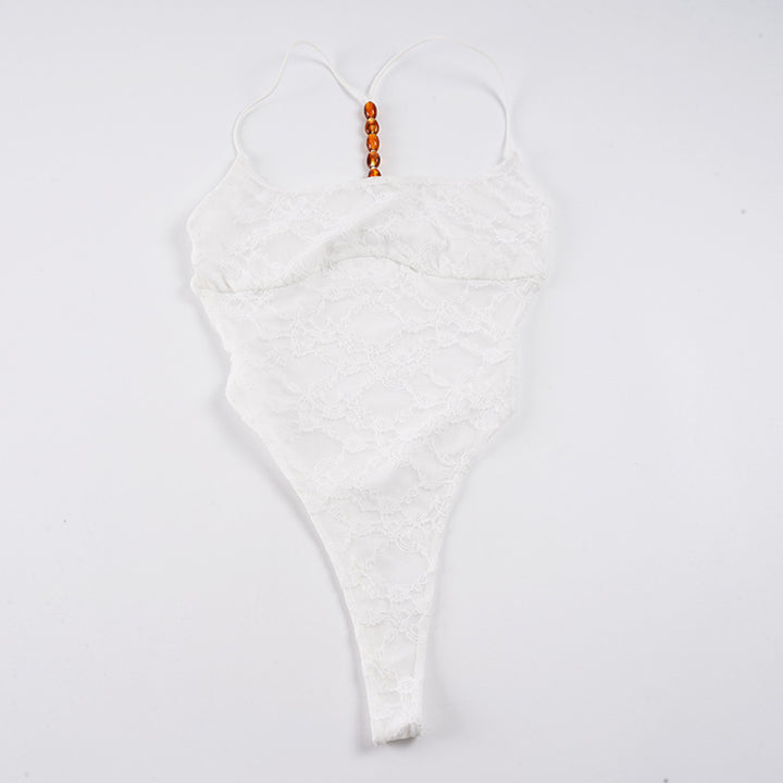 Damer Elegant Body med spidemønster Skjora