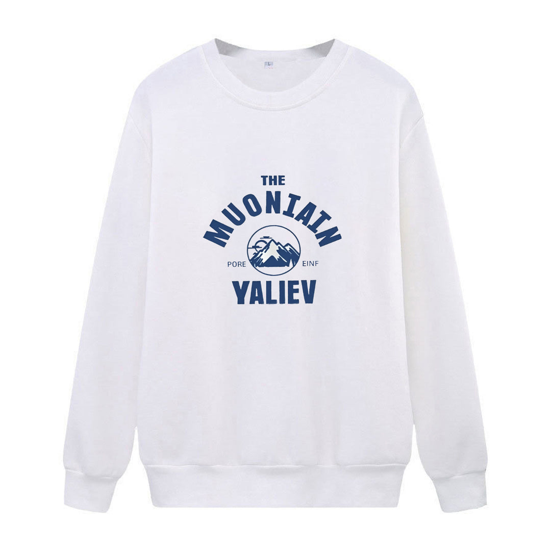 Kvinnelig koselig genser med frontfjellmotiv Skjora