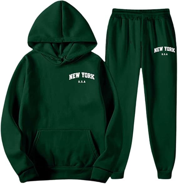 Women's Hooded Sweat Suit with high-quality material and modern lettering Skjora