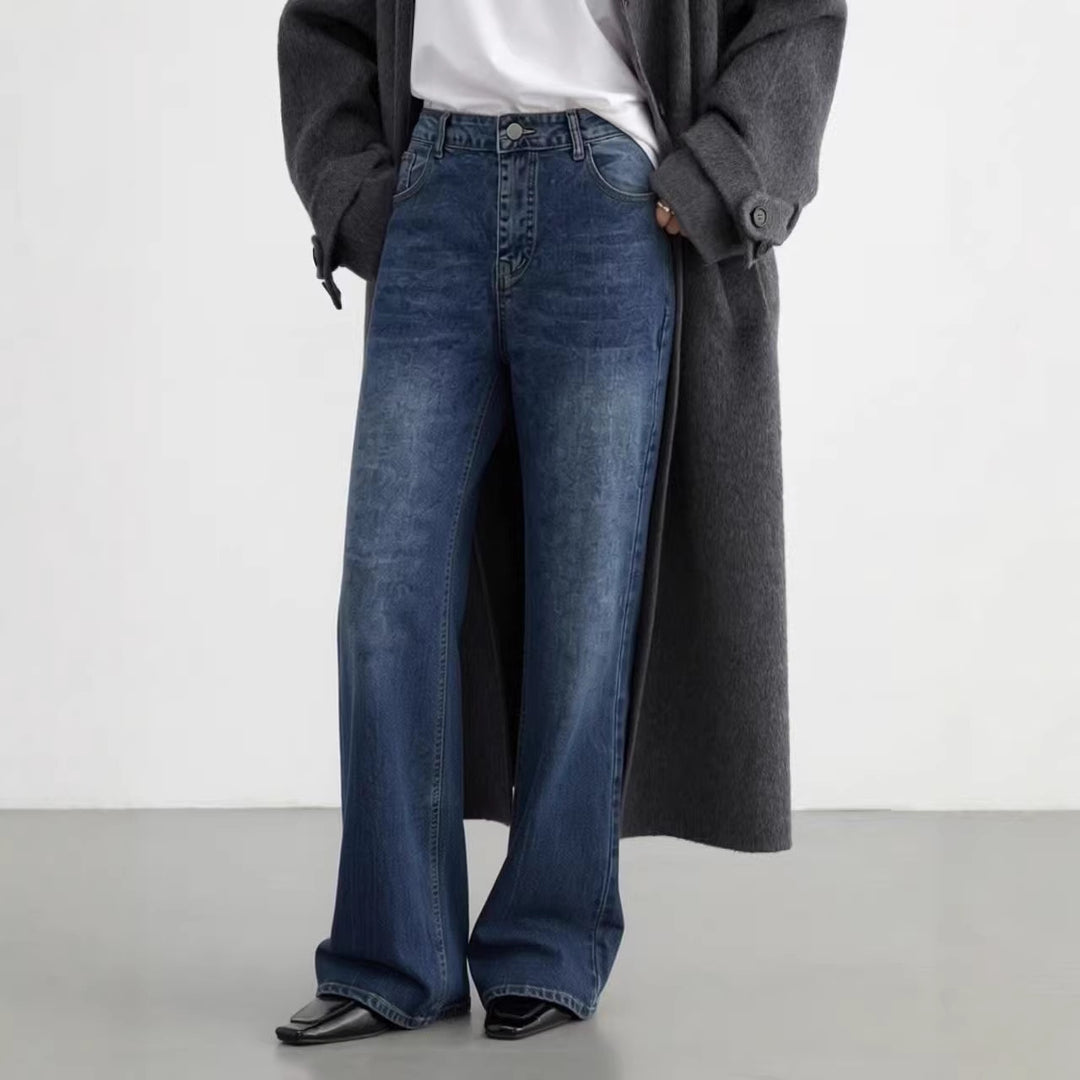 Herrer casual bootcut jeans med moderne vasker Skjora