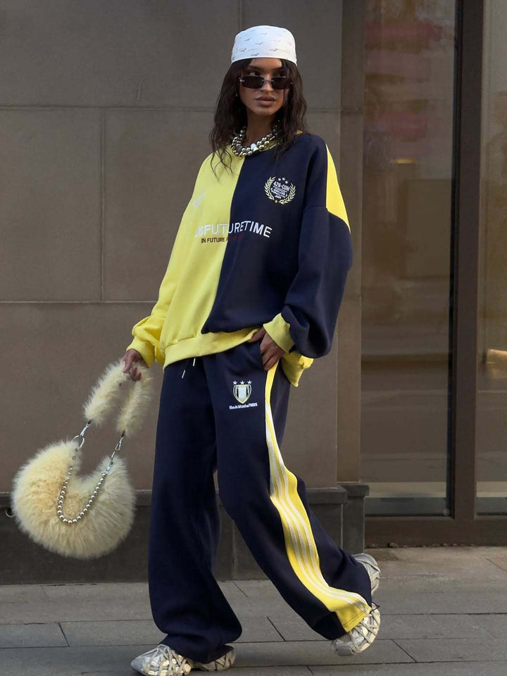 Kvinnens komfortable oversized fritidsdress med avslappet snitt og moderne detaljer Skjora