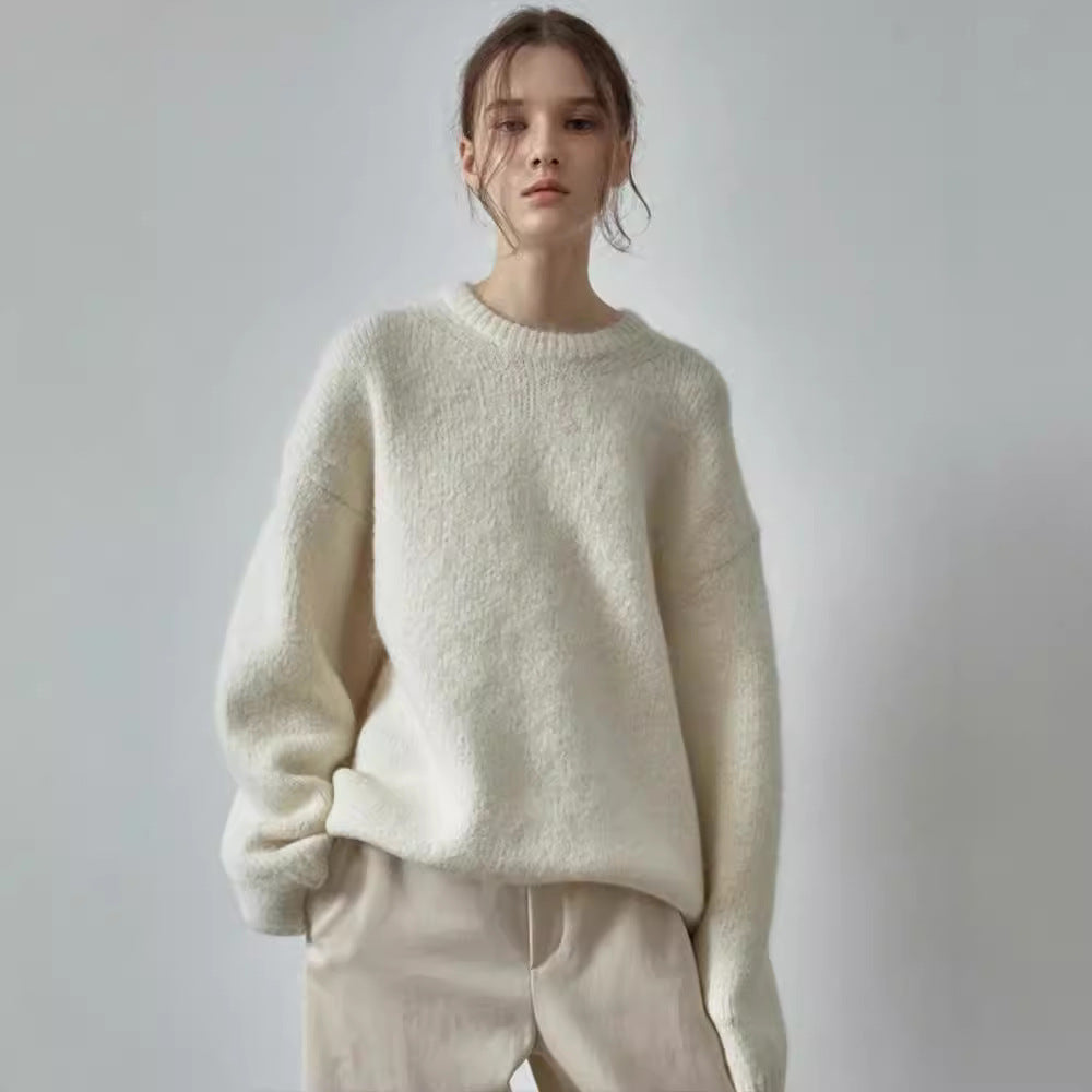 Damer Koseoversize-genser med mykt materiale Skjora