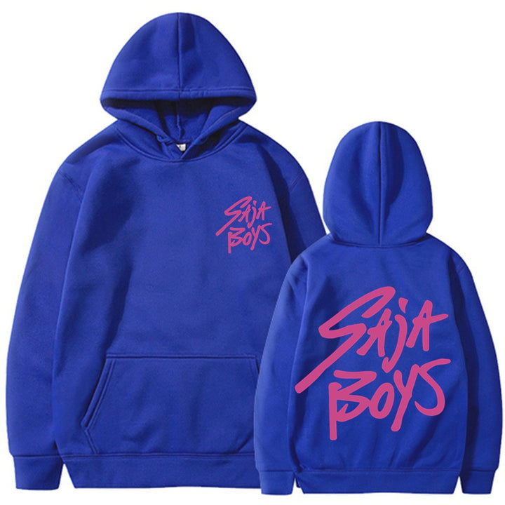 Women's hoodie with distinctive lettering and kangaroo pocket Skjora