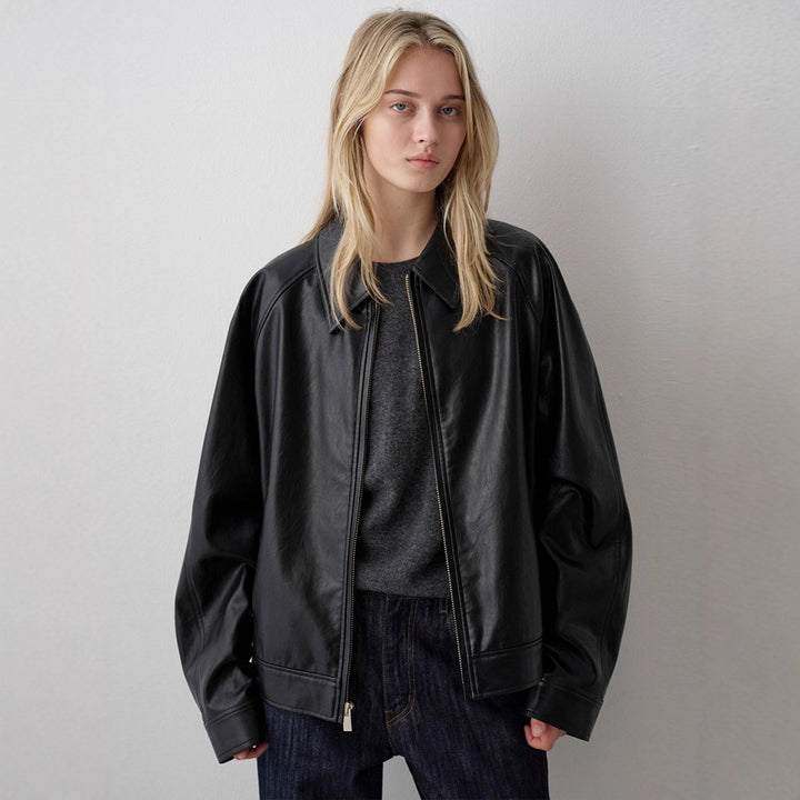 Damer elegant skinnjakke i minimalistisk design Skjora