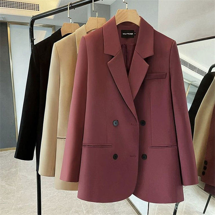 Damer Elegant Oversized Blazer Skjora