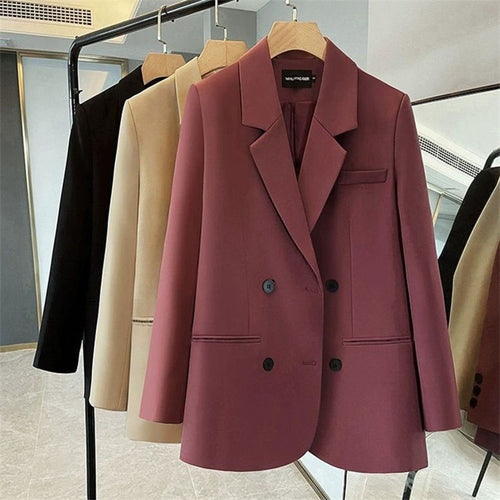 Damer Elegant Oversized Blazer Skjora