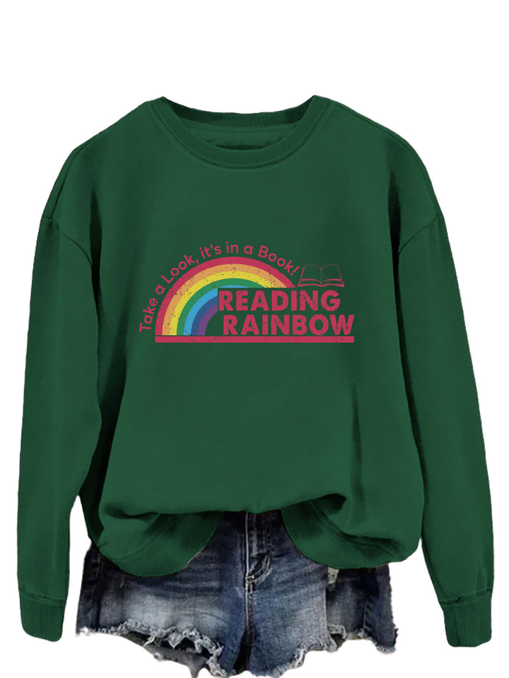 Dame avslappet sweatshirt med unik trykk Skjora