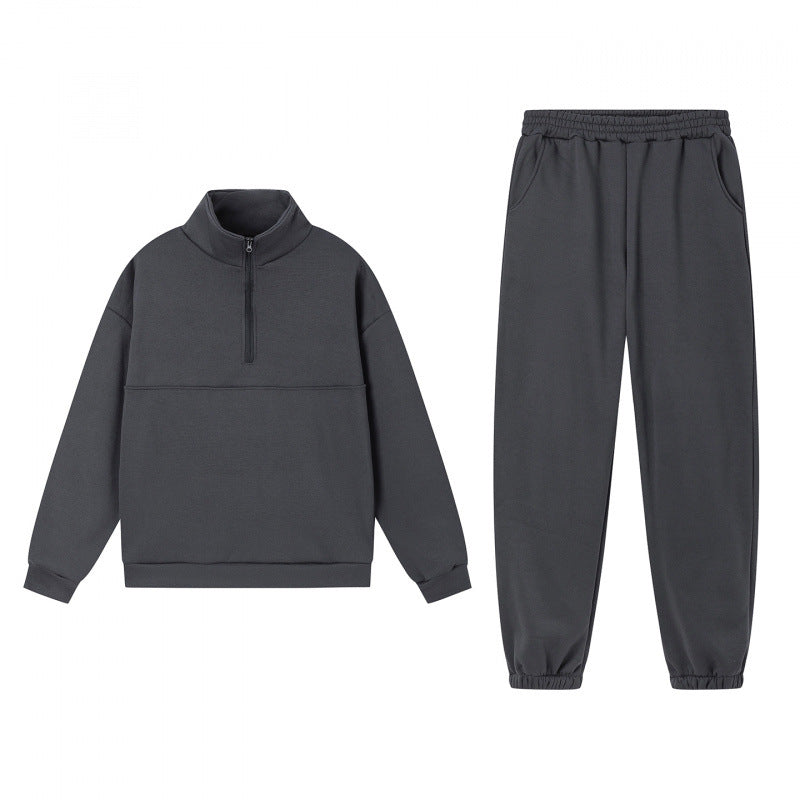 Sporty sweatshirt-set for women with high collar and elastic cuffs Skjora