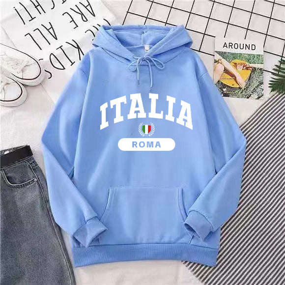 Women's hoodie with Italy print Skjora