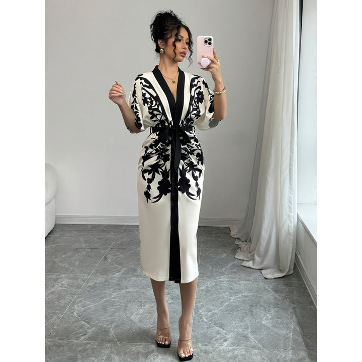 Dame Kimono-Stil Kaftan-Kjole Skjora