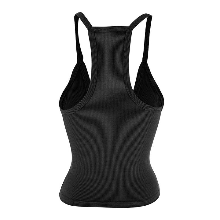 Dame Sporty Stretch-Top med slim fit Skjora