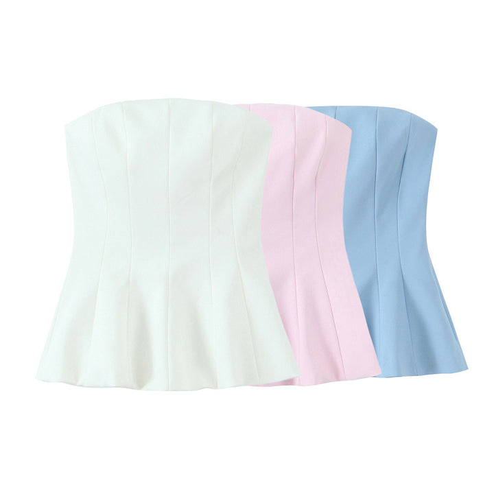 Damer Bustier-Topp med markert midje Skjora