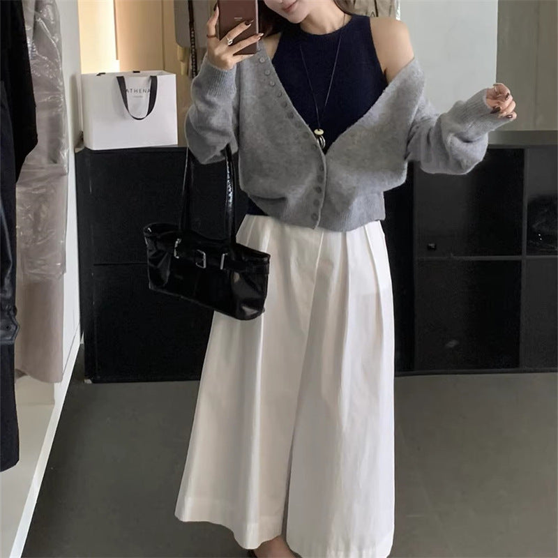 Kvinnes løsstrikket cardigan Skjora