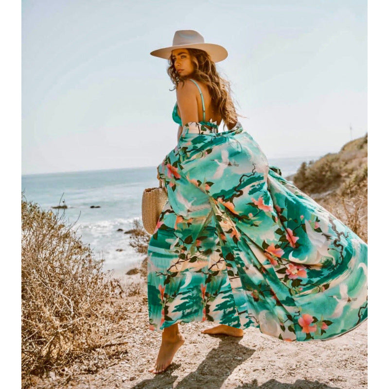 Dame Maxi-kjole i Boho-stil Skjora