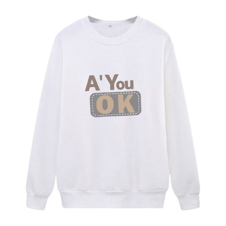 Dame sweatshirt med avslappet tekst Skjora