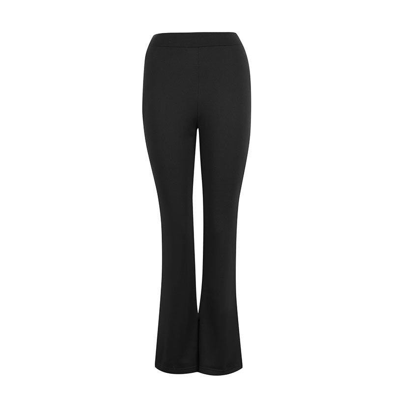 Damer eleganter Flared-bukser laget av fleksibel mikrofiber Skjora
