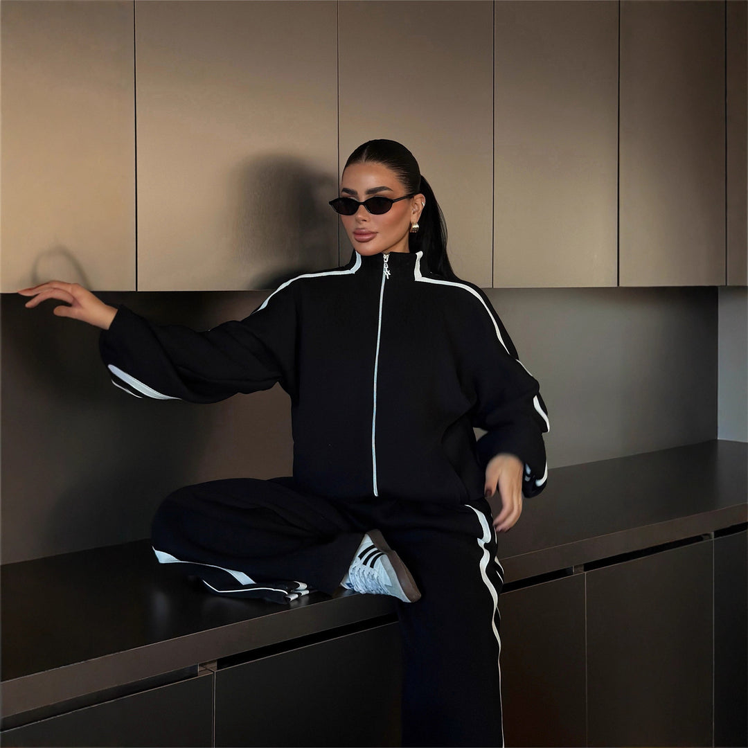 Dame sportivt overdel og vid bukse sett Skjora