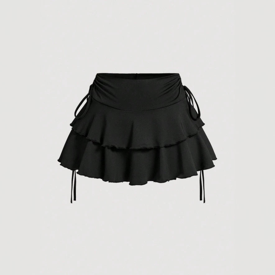 Dame Sporty Skirt med Rüsch og justerbar midje Skjora