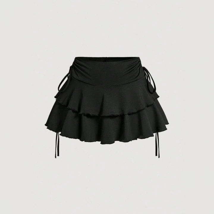 Dame Sporty Skirt med Rüsch og justerbar midje Skjora