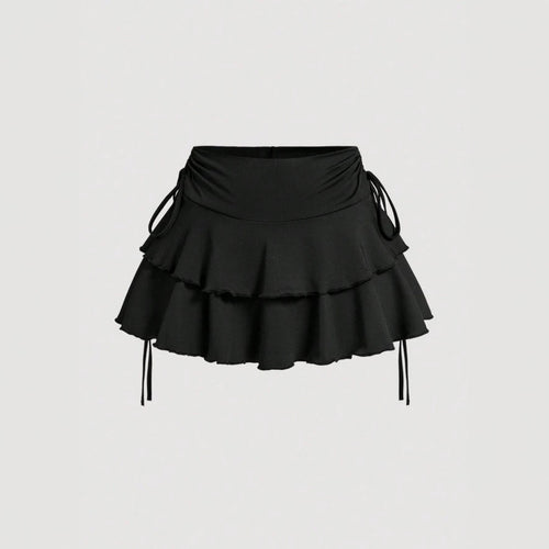 Dame Sporty Skirt med Rüsch og justerbar midje Skjora