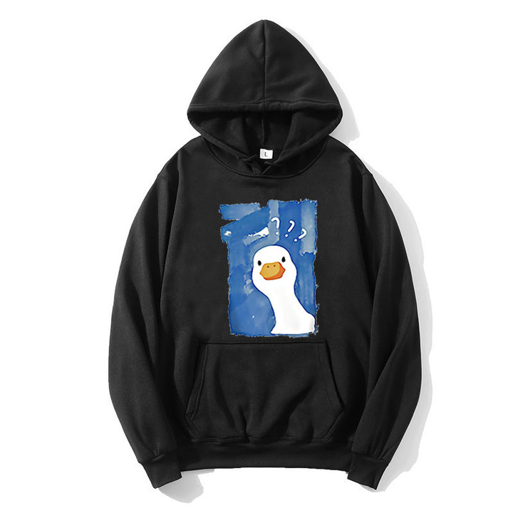 Damen Kapuzenpullover mit verspieltem Entenmotiv Skjora 1772613013