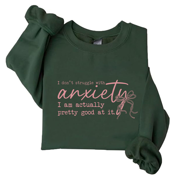 Dame sweatshirt med motiverende budskap og kreativt design Skjora