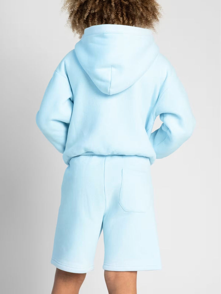 Kvinnenes avslappede hettegenser og shorts-sett laget av mykt materiale med praktiske lommer Skjora