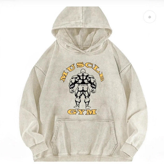 Dame hoodie med inspirerende treningsmotiv Skjora