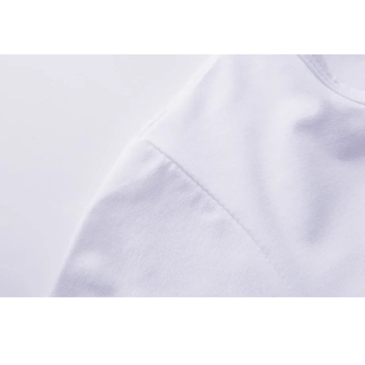 Dame Korte ermer Crop-Top laget av pustende materiale Skjora