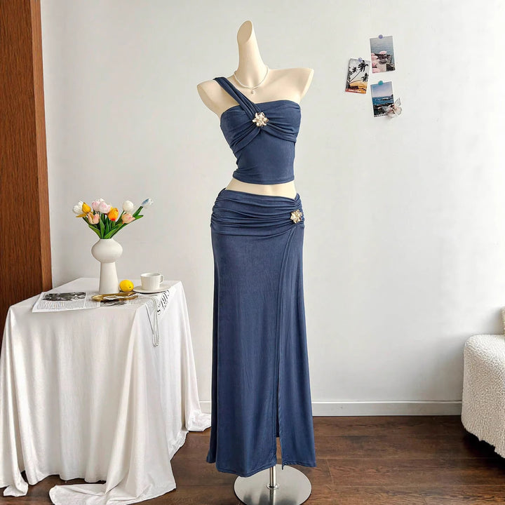 Dame elegant sommerkjole med floral detalj Skjora