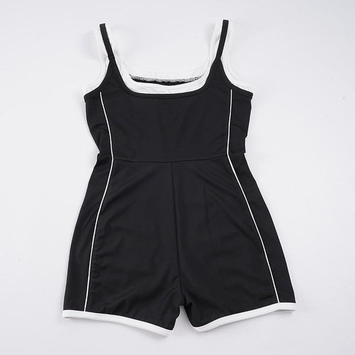 Dame Sporty Jumpsuit med justerbare stropper og pustende funksjon Skjora
