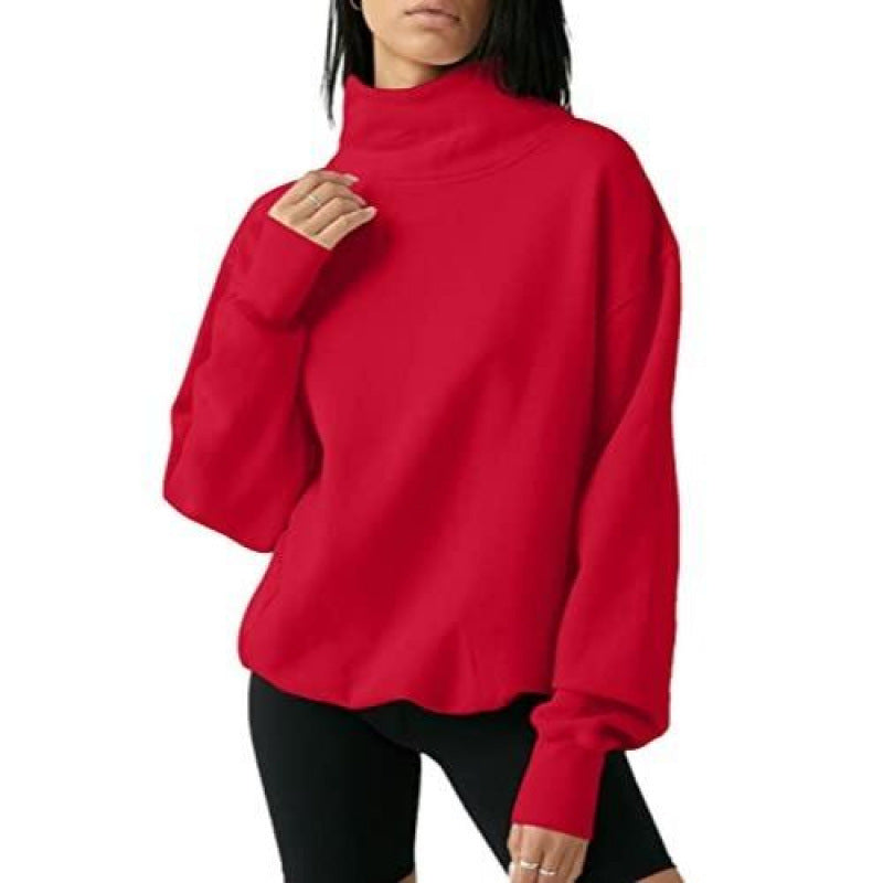 Kvinner Oversized Turtleneck Genser Skjora