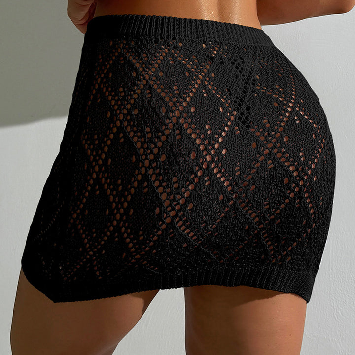 Damen Häkelrock mit strukturiertem Design Skjora