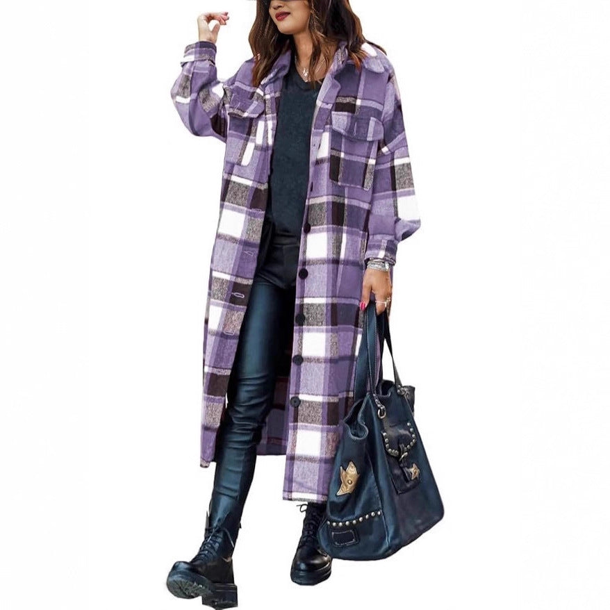 Lang jakke bluse for kvinner i karriere-design Skjora