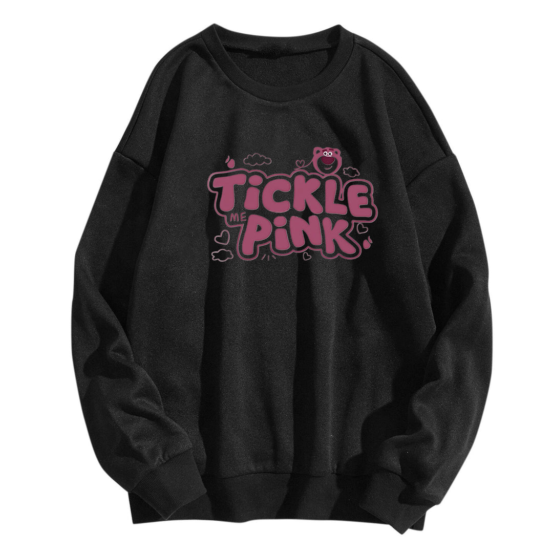 Damer sweatshirt i uformelt design med munter trykk Skjora
